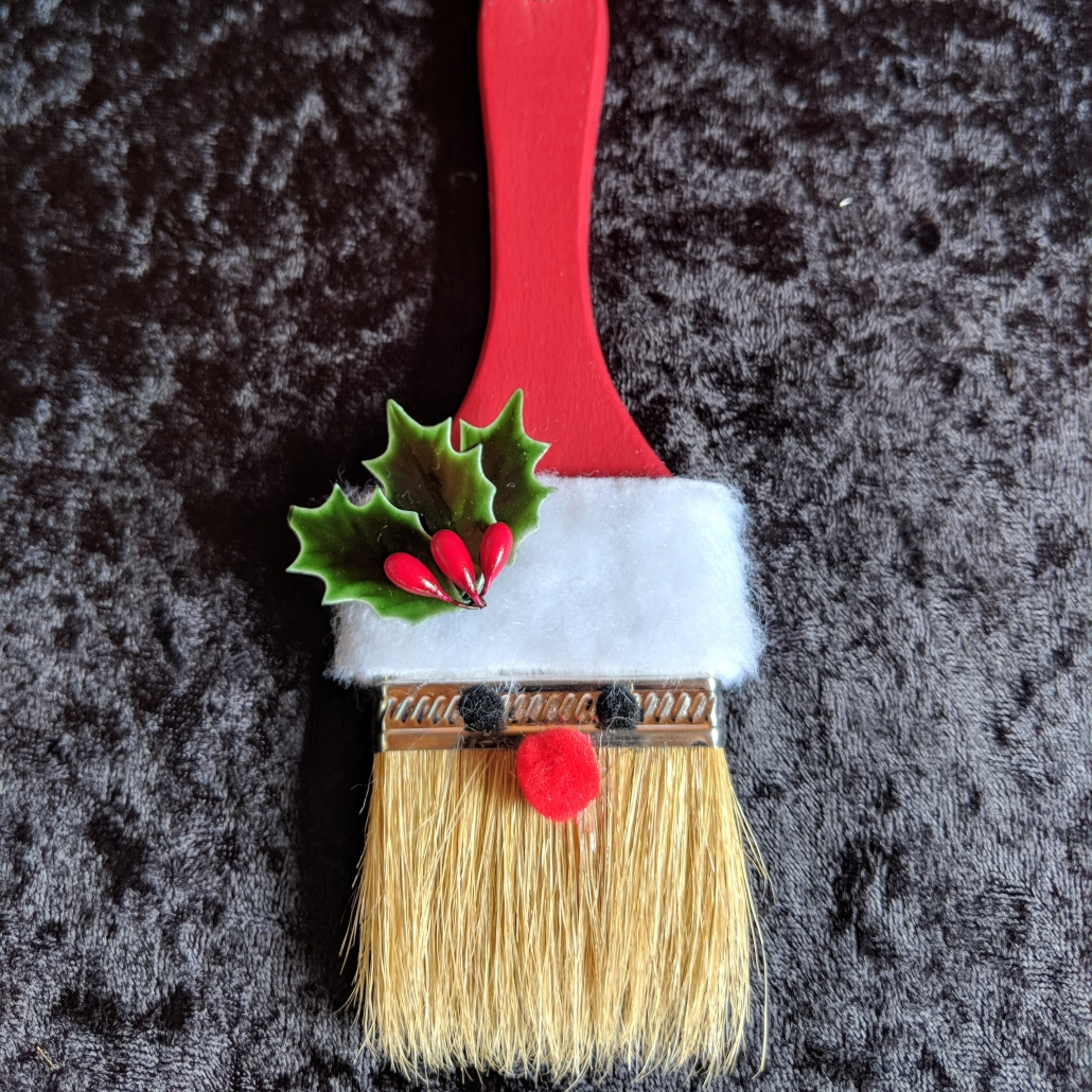 Santa Paint Brush Ornament – Southern Cuddlebugs